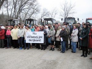 Au manifestat aproximativ 200 de lucrători agricoli