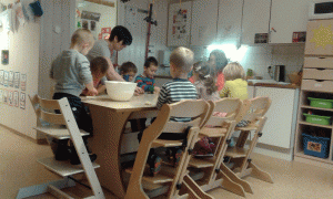Copiii dintr-o grădiniţă din Norvegia