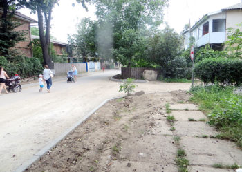 Trotuarul trebuie să fie drept