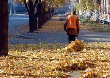 Frunze la uşă – toamna bate foşnind