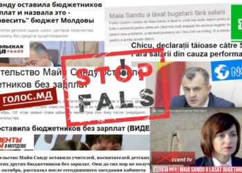 FALS: Maia Sandu a lăsat bugetarii fără salarii
