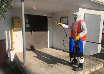 FOTO. Măsuri antiepidemice în municipiul Ungheni. A început acțiunea de igienizare și dezinfecție