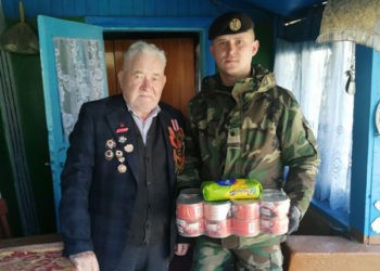 FOTO. Solidaritate pe timp de pandemie: Angajații Batalionului de Artilerie „Prut” cu gândul la veterani