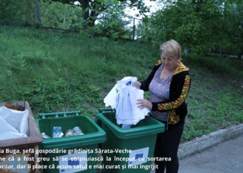 Locuitorii din Sărata-Veche sunt în pas cu normele europene la colectarea separată a deșeurilor