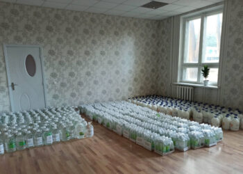 FOTO. Primul lot de dezinfectanți și alte materiale de igienă au ajuns în școlile din raionul Ungheni