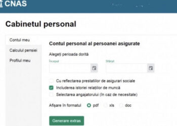 Informația din carnetele de muncă scanate poate fi accesată pe site-ul CNAS
