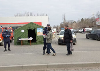 Ungheni: Punct de informare despre pericolul infectării cu virusul COVID-19
