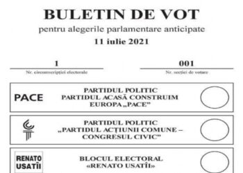 A fost stabilit modelul buletinului de vot pentru anticipatele din 11 iulie