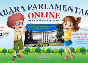 Copii și adolescenți pot să participe la o tabără parlamentară online