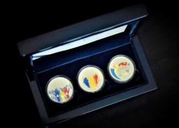 BNM pune în circulație un set cu 3 monede dedicate celor 30 de ani de independență