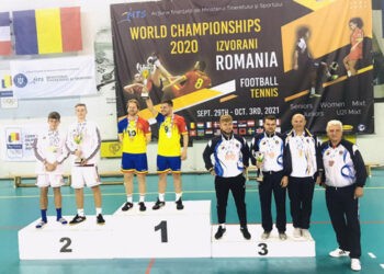 Moldova a cucerit patru medalii la Mondialul de fotbal-tenis. Una dintre ele e a unei unghenence