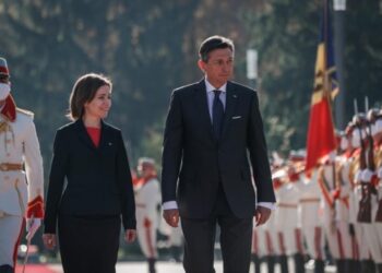 Maia Sandu, la briefing cu Borut Pahor: Republica Moldova își vede viitorul în UE