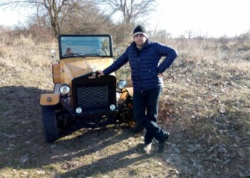 Un militar din Armata Națională a confecționat o mașină după un proiect propriu