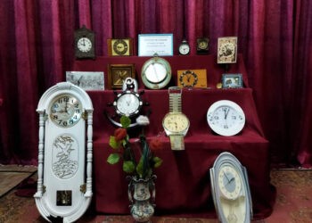 Ceasuri din a doua jumătate a sec. XX expuse la muzeul din Pîrlița
