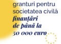 Concurs de finanțare a OSC-urilor cu până la 50 000 de euro
