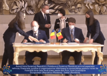 A fost semnat Acordul pentru construcția podului rutier de frontieră peste râul Prut