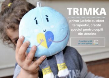 Jucării create special pentru copii din Ucraina, oferite de echipele mobile CNPAC
