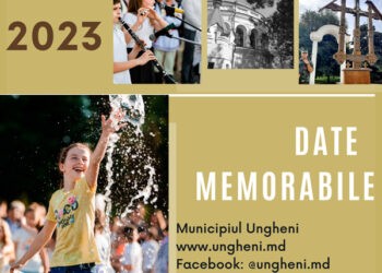 Date memorabile pentru municipiul Ungheni în 2023