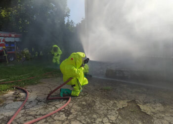 Exercițiu de pregătire în domeniul protecției civile la Stația de Tratare a Apei din Ungheni