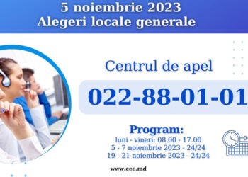 Votanții se pot informa despre alegerile locale la un Centru de apel al CEC