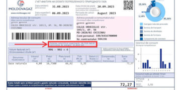 Facturile pentru gaze vor conține date noi