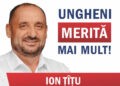 „UNGHENI MERITĂ MAI MULT”