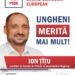 „UNGHENI MERITĂ MAI MULT”