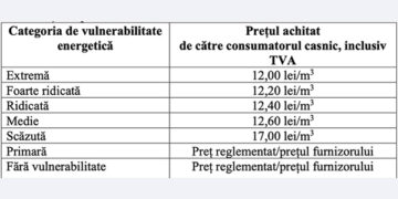 Două categorii de vulnerabilitate vor plăti pentru gaz prețul reglementat