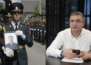 Renato Usatîi va oferi câte 10 mii de euro  celor trei copii ai ofițerului omorât  vara trecută la Aeroport