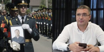 Renato Usatîi va oferi câte 10 mii de euro  celor trei copii ai ofițerului omorât  vara trecută la Aeroport