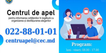 Votanții se pot informa despre alegerile din 20 octombrie la un Centru de apel al CEC