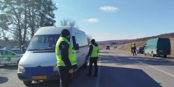 Controale rutiere la Ungheni