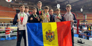 Elevii Școlii Sportive Raionale Ungheni, campioni la Campionatul European de Kickboxing din Bulgaria