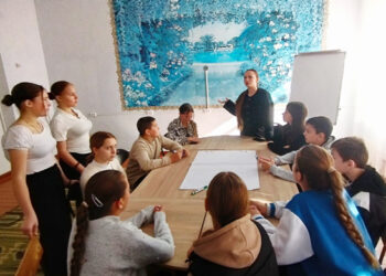 O horă a ideilor  la Gimnaziul „Ion Vatamanu”  din Pîrlița